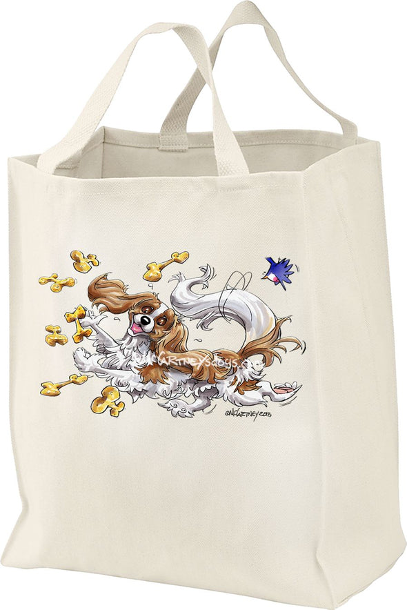 Cavalier King Charles - Chasing Treats - Mike's Faves - Tote Bag