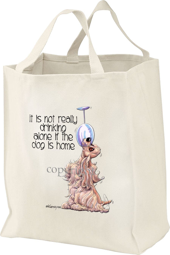Cocker Spaniel - It's Not Drinking Alone - Tote Bag