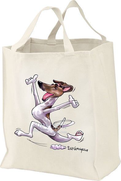 Smooth Fox Terrier - Happy Dog - Tote Bag