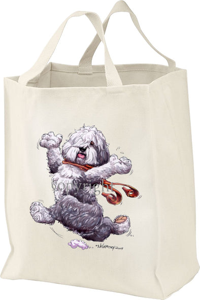 Old English Sheepdog - Happy Dog - Tote Bag