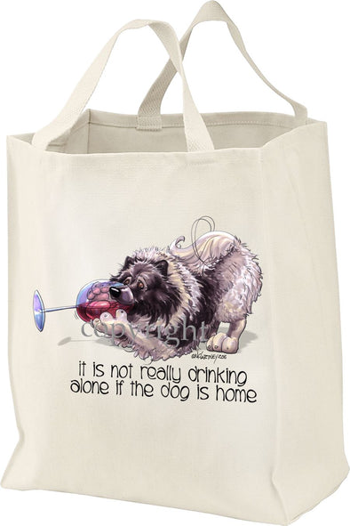 Keeshond - It's Not Drinking Alone - Tote Bag