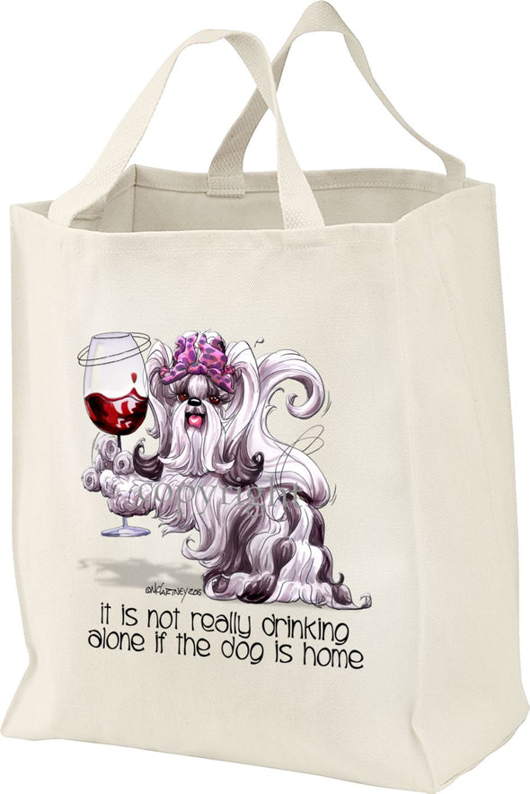 Shih Tzu - It's Not Drinking Alone - Tote Bag
