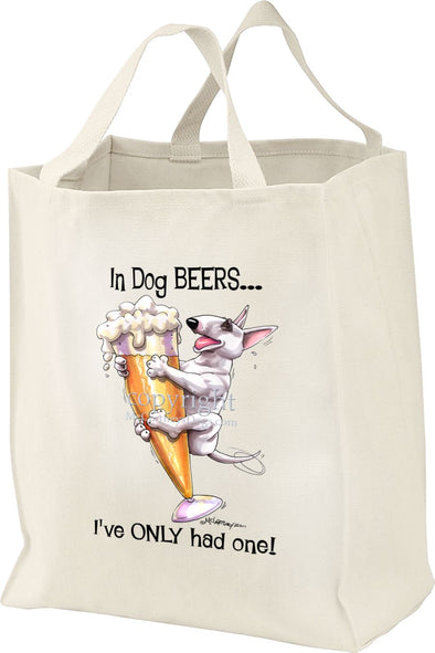 Bull Terrier - Dog Beers - Tote Bag