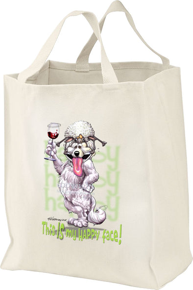 Great Pyrenees - Who's A Happy Dog - Tote Bag
