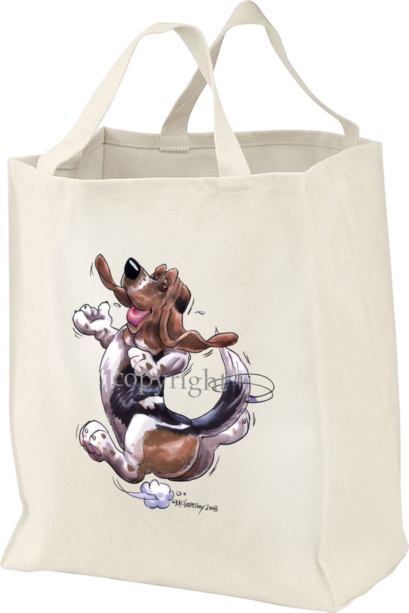 Basset Hound - Happy Dog - Tote Bag
