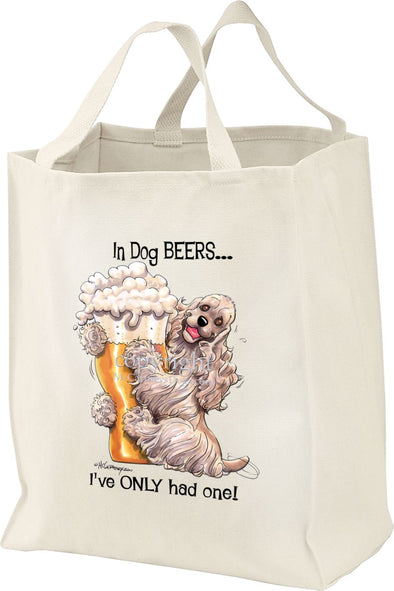 Cocker Spaniel - Dog Beers - Tote Bag