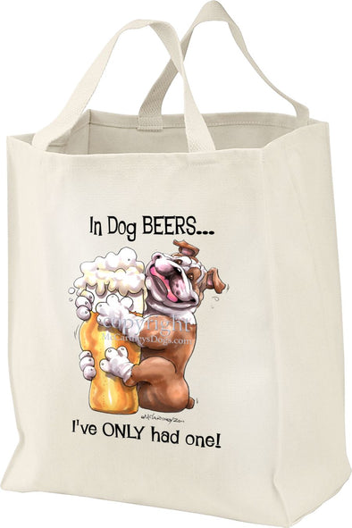 Bulldog - Dog Beers - Tote Bag