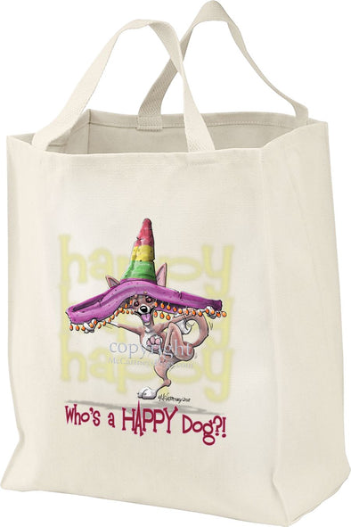 Chihuahua  Smooth - Who's A Happy Dog - Tote Bag