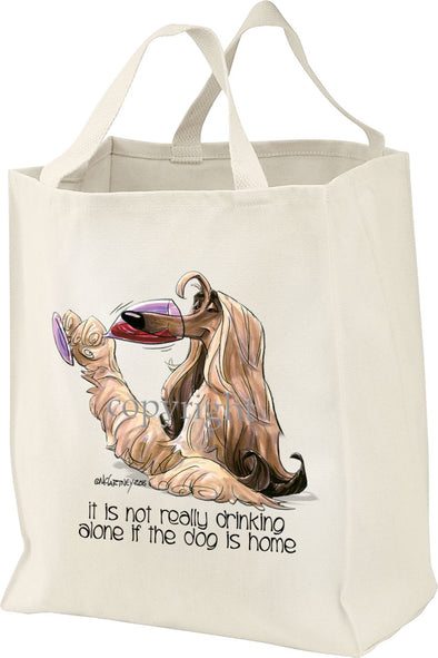 Afghan Hound - It's Not Drinking Alone - Tote Bag