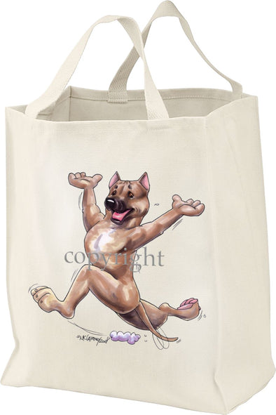 American Staffordshire Terrier - Happy Dog - Tote Bag