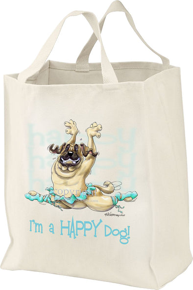 Mastiff - Who's A Happy Dog - Tote Bag
