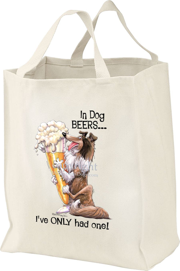Collie - Dog Beers - Tote Bag