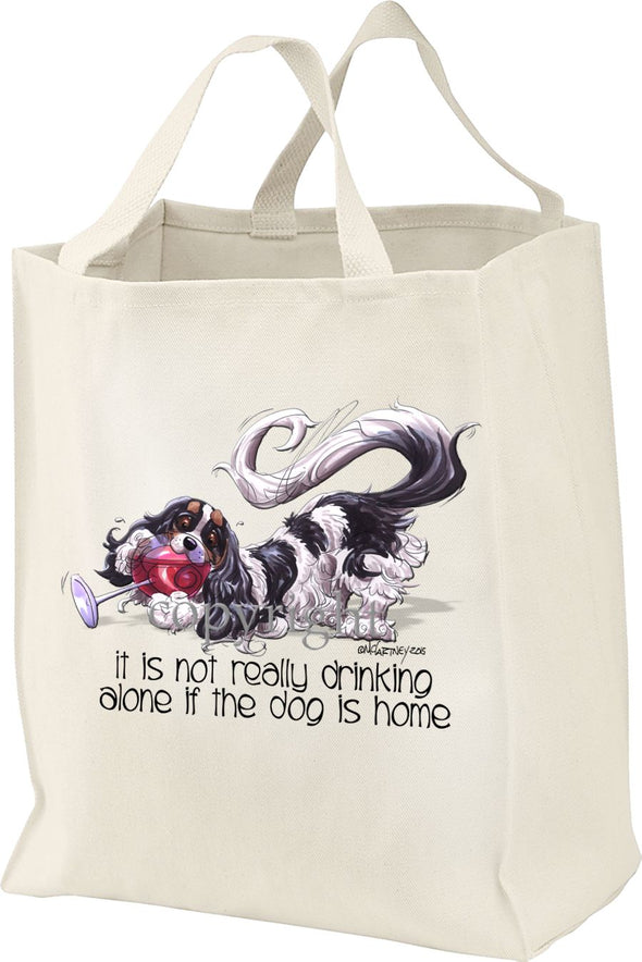 Cavalier King Charles - It's Not Drinking Alone - Tote Bag