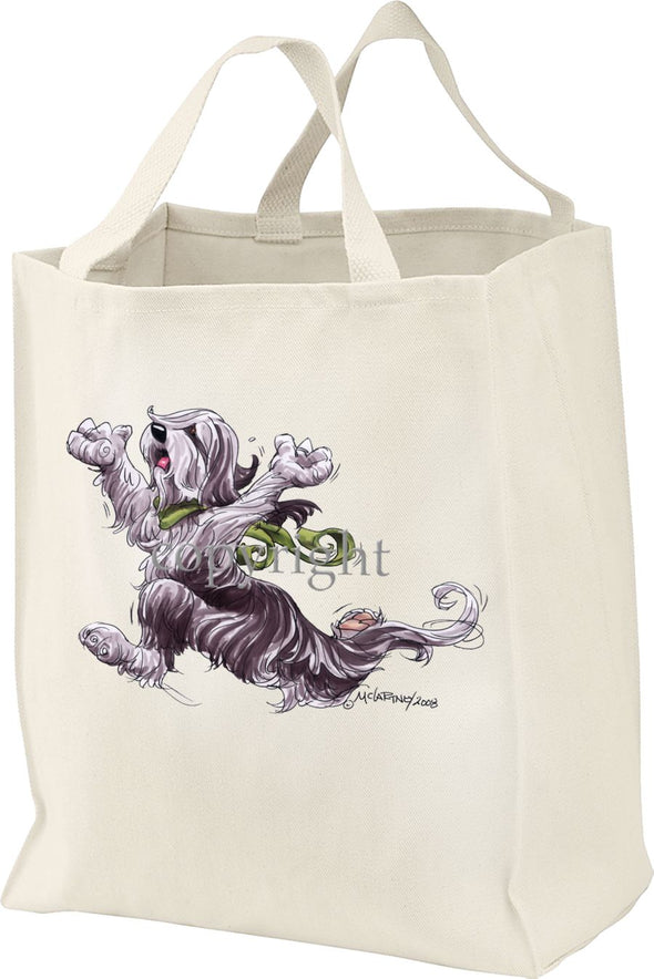 Bearded Collie - Happy Dog - Tote Bag