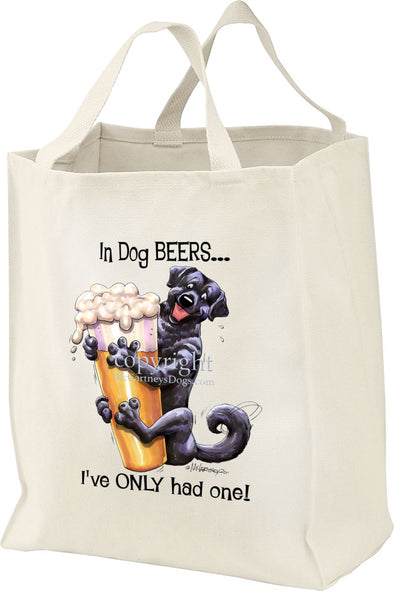 Labrador Retriever  Black - Dog Beers - Tote Bag