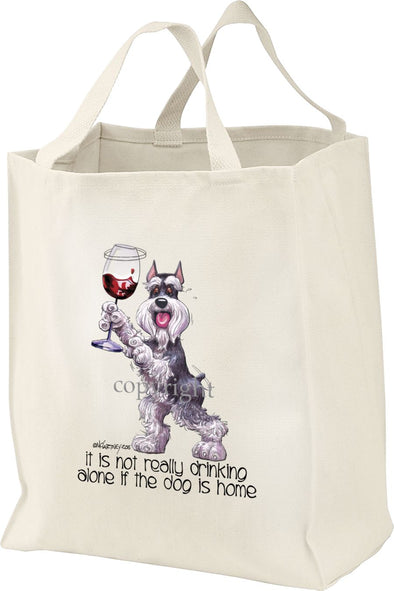 Schnauzer - It's Not Drinking Alone - Tote Bag