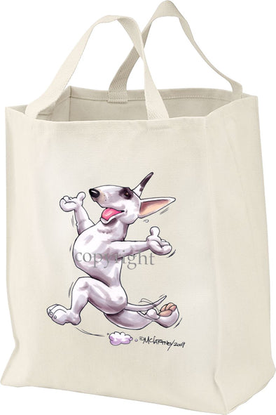 Bull Terrier - Happy Dog - Tote Bag
