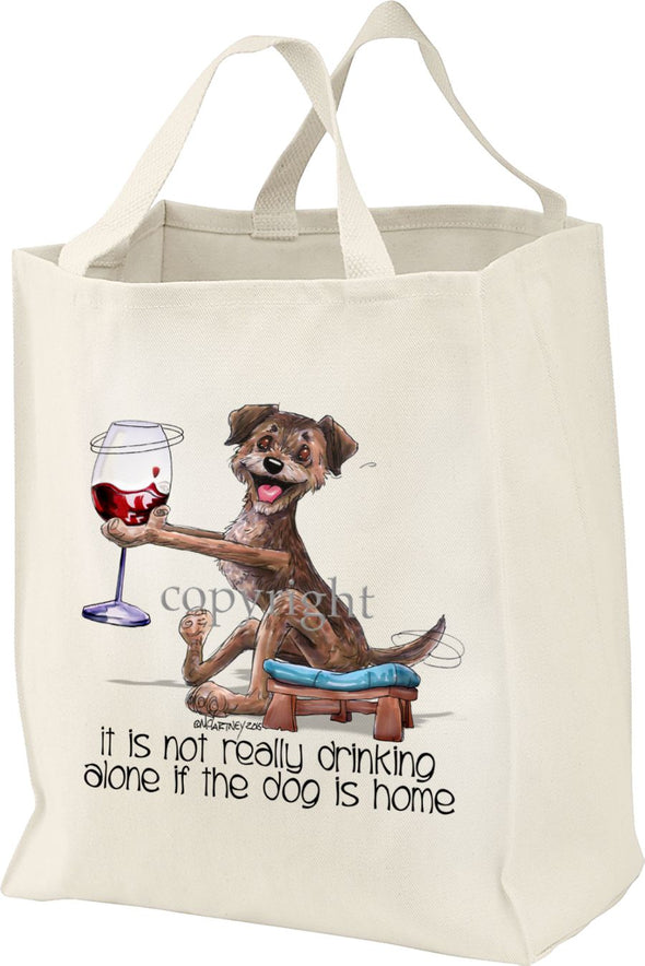 Border Terrier - It's Not Drinking Alone - Tote Bag