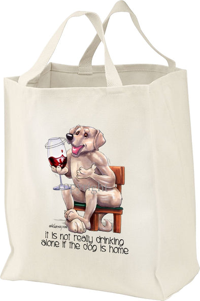 Labrador Retriever  Yellow - It's Not Drinking Alone - Tote Bag
