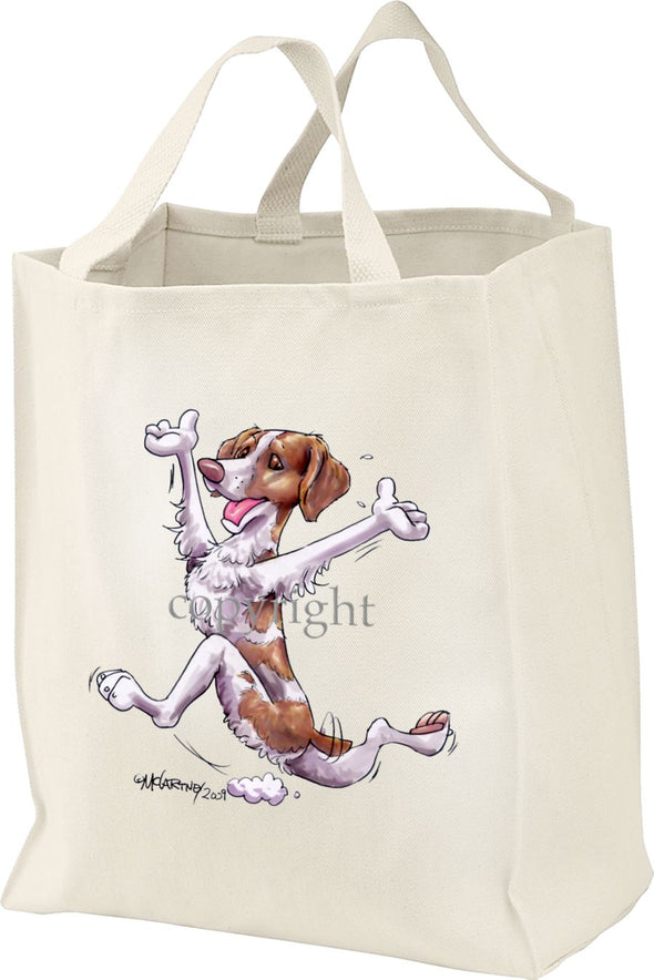 Brittany - Happy Dog - Tote Bag