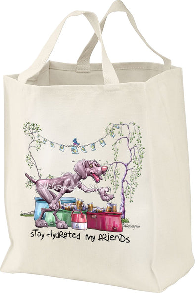 Weimaraner - Stay Hydrated - Mike's Faves - Tote Bag