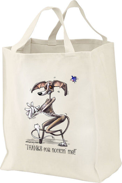 Italian Greyhound - Noticing Me - Mike's Faves - Tote Bag