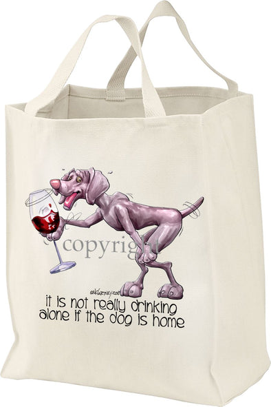 Weimaraner - It's Not Drinking Alone - Tote Bag