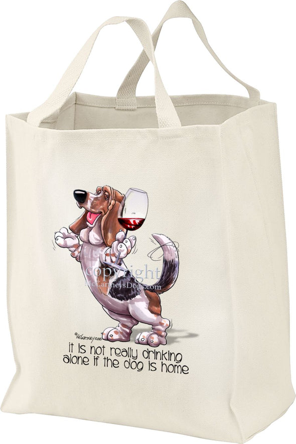 Basset Hound - It's Not Drinking Alone - Tote Bag