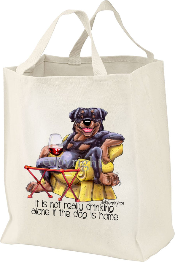 Rottweiler - It's Not Drinking Alone - Tote Bag