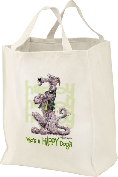 Irish Wolfhound - Who's A Happy Dog - Tote Bag
