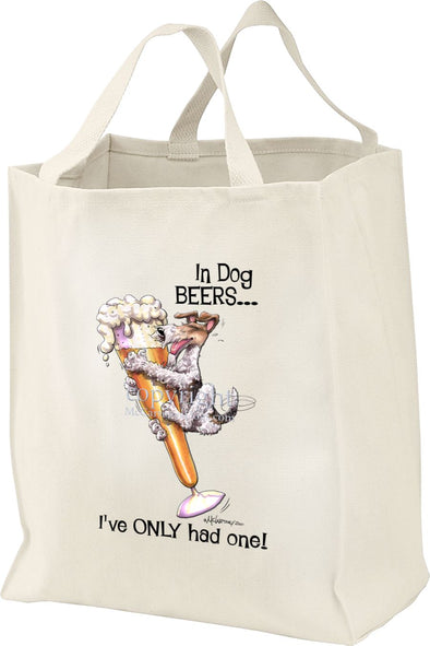 Wire Fox Terrier - Dog Beers - Tote Bag