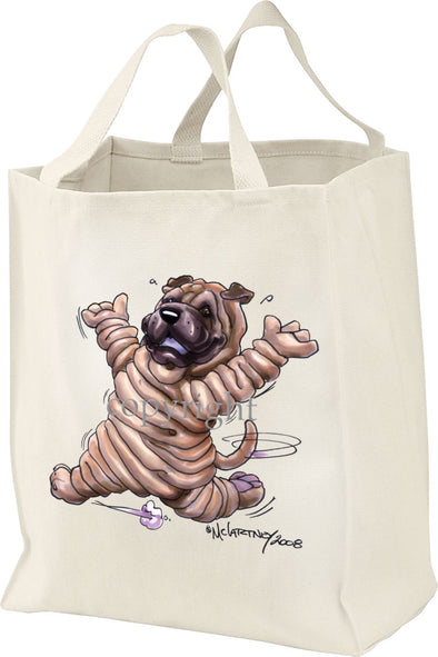 Shar Pei - Happy Dog - Tote Bag