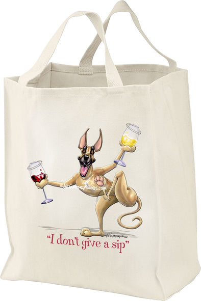Great Dane - I Don't Give a Sip - Tote Bag