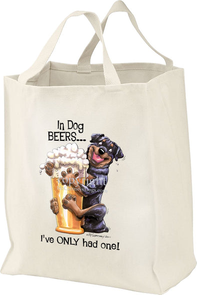 Rottweiler - Dog Beers - Tote Bag
