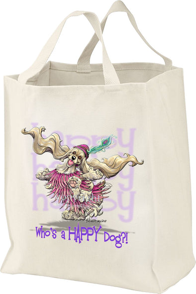 Cocker Spaniel - Who's A Happy Dog - Tote Bag