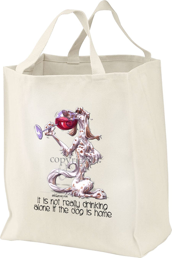 English Setter - It's Not Drinking Alone - Tote Bag