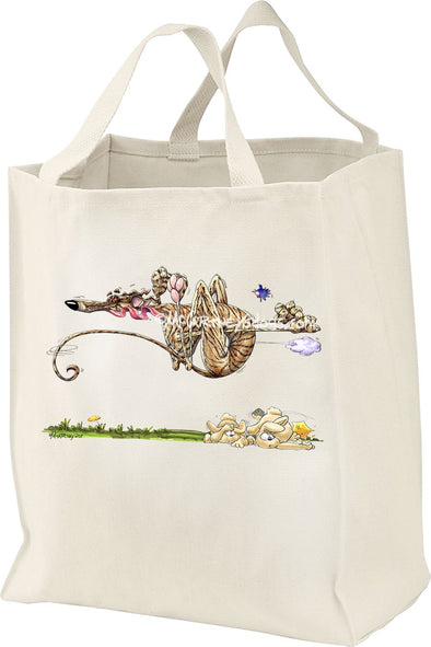 Greyhound - Running Over Rabbits - Mike's Faves - Tote Bag