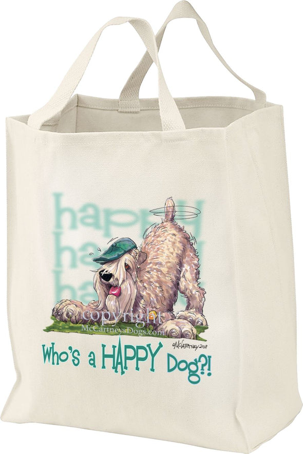 Soft Coated Wheaten - Who's A Happy Dog - Tote Bag