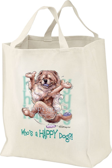 Chow Chow - Who's A Happy Dog - Tote Bag