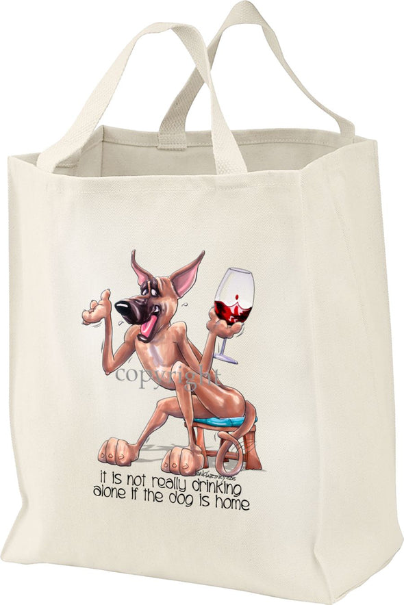 Great Dane - It's Not Drinking Alone - Tote Bag