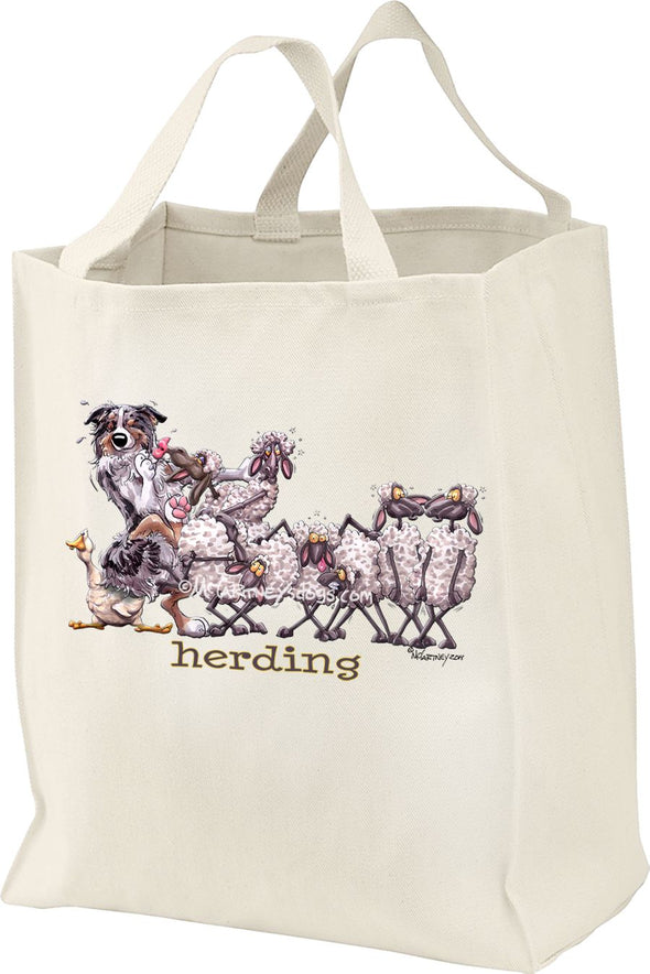 Australian Shepherd  Blue Merl - Herding - Mike's Faves - Tote Bag