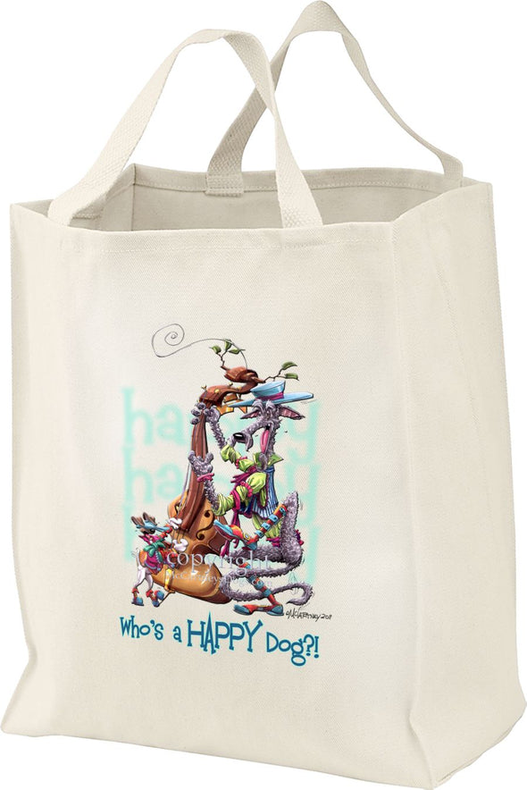 Scottish Deerhound - Who's A Happy Dog - Tote Bag