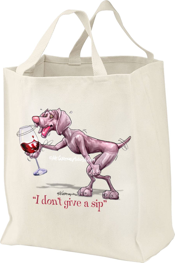 Weimaraner - I Don't Give a Sip - Tote Bag