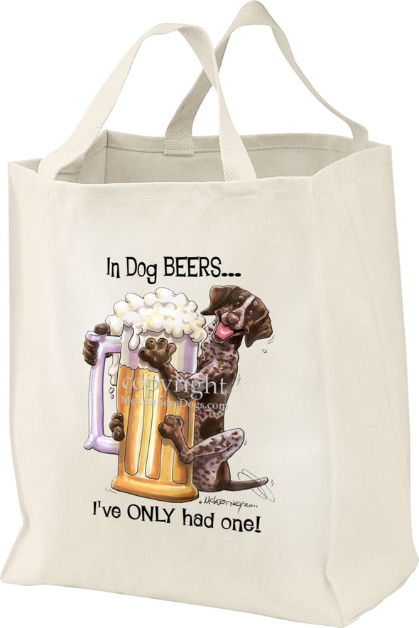 German Shorthaired Pointer - Dog Beers - Tote Bag