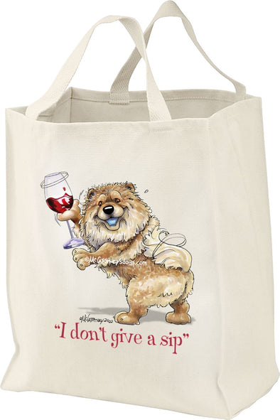 Chow Chow - I Don't Give a Sip - Tote Bag