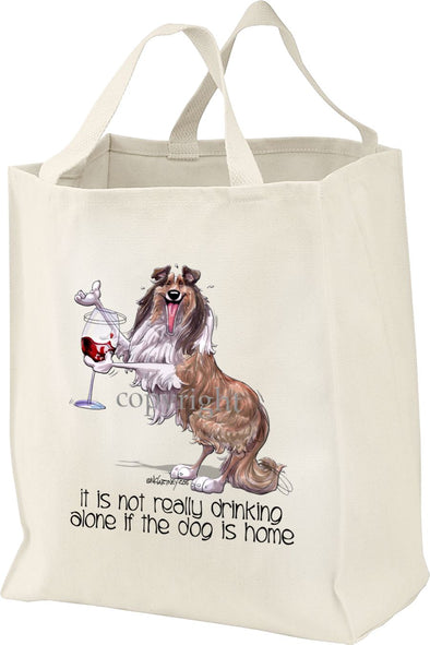 Collie - It's Not Drinking Alone - Tote Bag