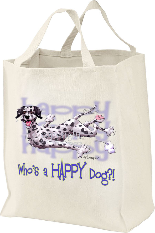 Dalmatian - Who's A Happy Dog - Tote Bag