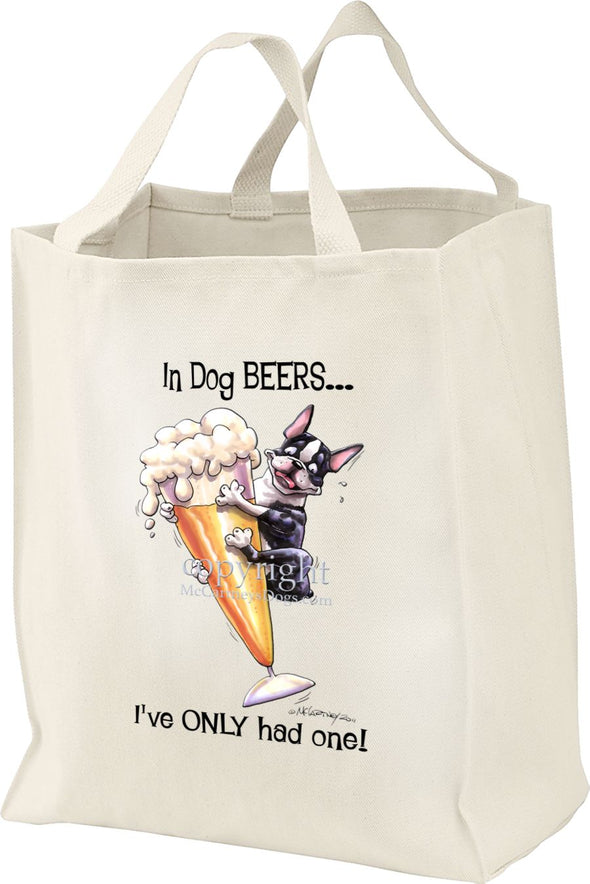 Boston Terrier - Dog Beers - Tote Bag