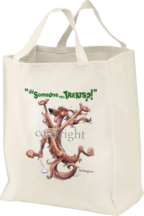 Irish Setter - Treats - Tote Bag