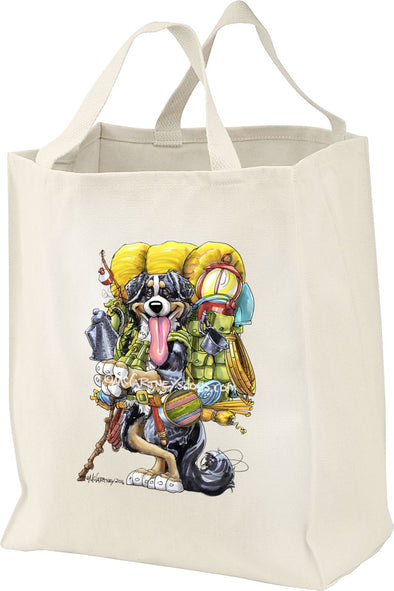 Bernese Mountain Dog - Backpacker - Mike's Faves - Tote Bag